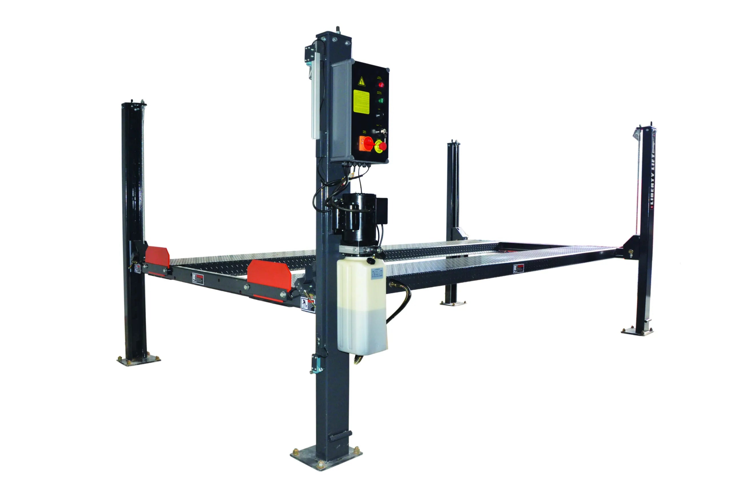 E4G A440A AMGO Wheel Alignment 4 Post Lift 4 Ton With 4600mm Platforms 1ph/3ph
